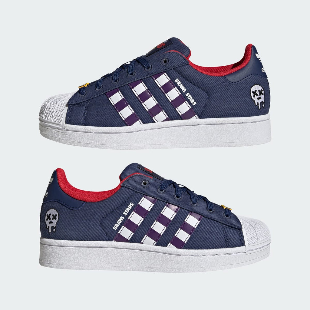 Adidas Kids' ADIDAS BRAWL STARS SUPERSTAR II SHOES - Dark Blue / Violet / Cloud White - Image 7
