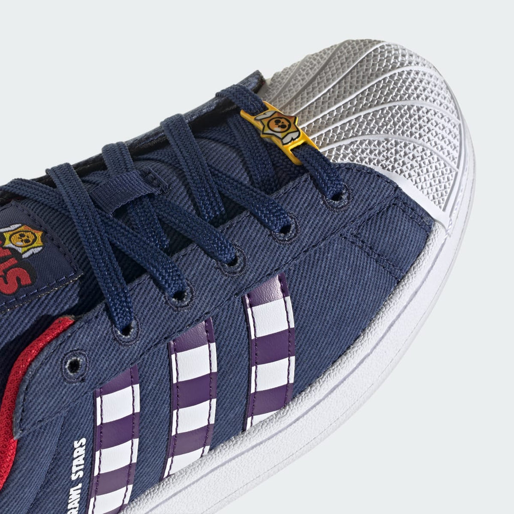 Adidas Kids' ADIDAS BRAWL STARS SUPERSTAR II SHOES - Dark Blue / Violet / Cloud White - Image 10