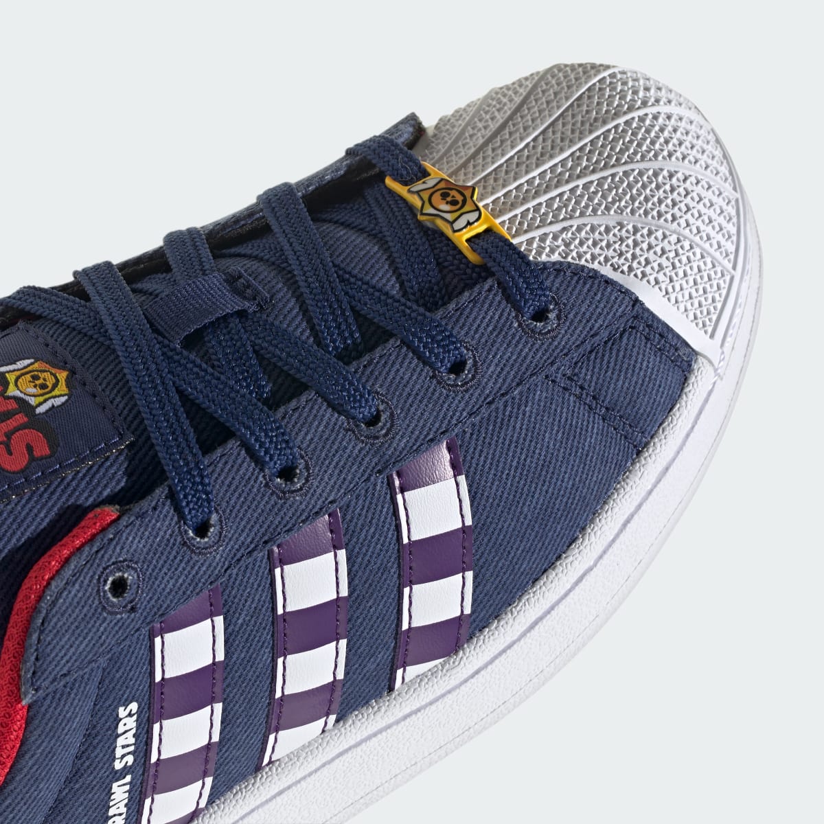 Adidas Kids' ADIDAS BRAWL STARS SUPERSTAR II SHOES - Dark Blue / Violet / Cloud White - Image 10