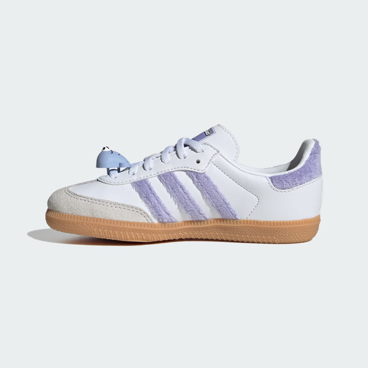Adidas Kids' ADIDAS CARE BEARS SAMBA OG COMFORT CLOSURE ELASTIC LACE SHOES - Light Purple / Cloud White / Blue Dawn - Image 6