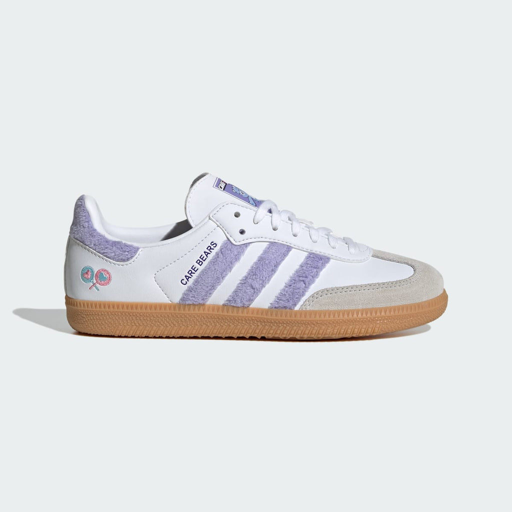 Adidas Kids' ADIDAS CARE BEARS SAMBA OG SHOES - Light Purple / Cloud White / Blue Dawn - Image 1