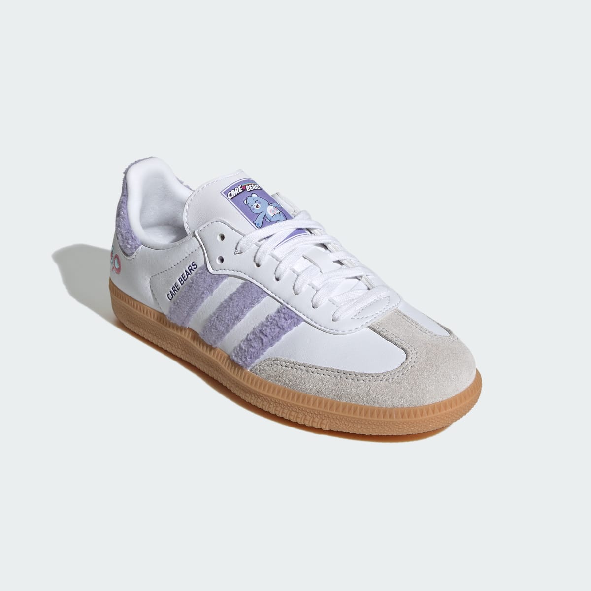 Adidas Kids' ADIDAS CARE BEARS SAMBA OG SHOES - Light Purple / Cloud White / Blue Dawn - Image 4