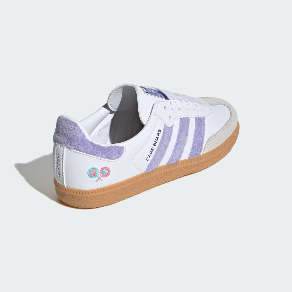 Adidas Kids' ADIDAS CARE BEARS SAMBA OG SHOES - Light Purple / Cloud White / Blue Dawn - Image 5