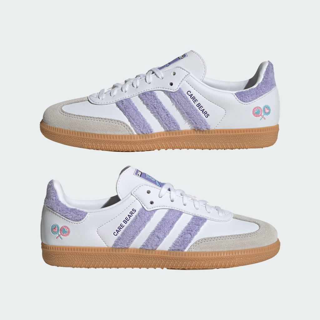 Adidas Kids' ADIDAS CARE BEARS SAMBA OG SHOES - Light Purple / Cloud White / Blue Dawn - Image 7