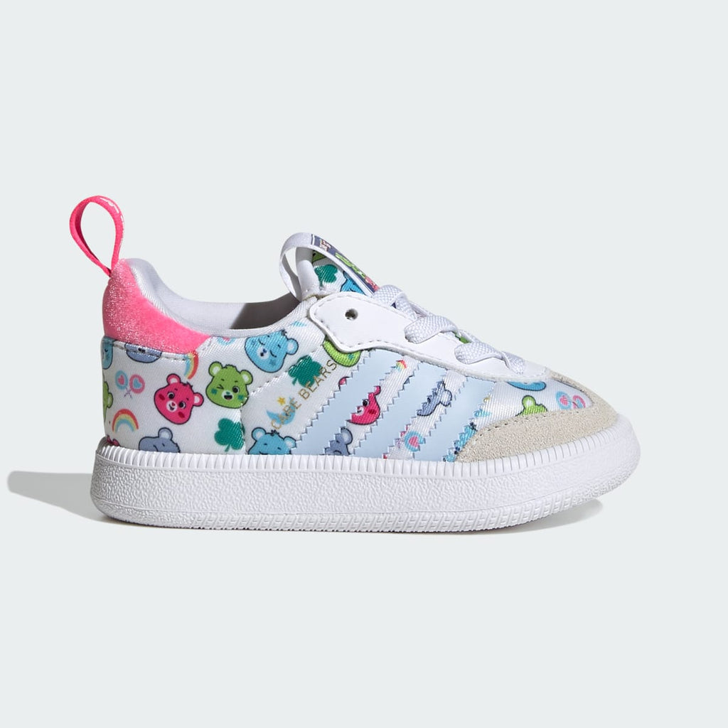 Adidas Kids' ADIDAS CARE BEARS SAMBA QUICKON SHOES - Cloud White / Crystal Sky / Crystal White - Image 1