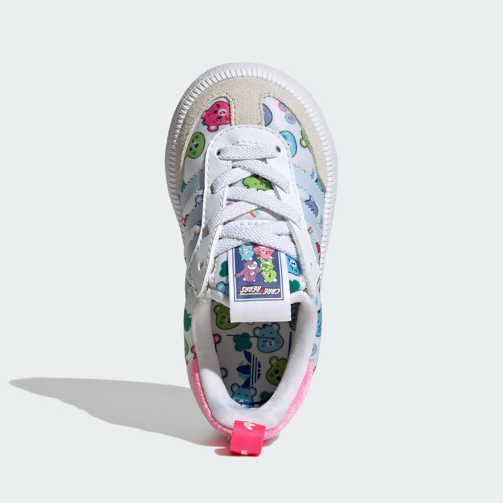 Adidas Kids' ADIDAS CARE BEARS SAMBA QUICKON SHOES - Cloud White / Crystal Sky / Crystal White - Image 2