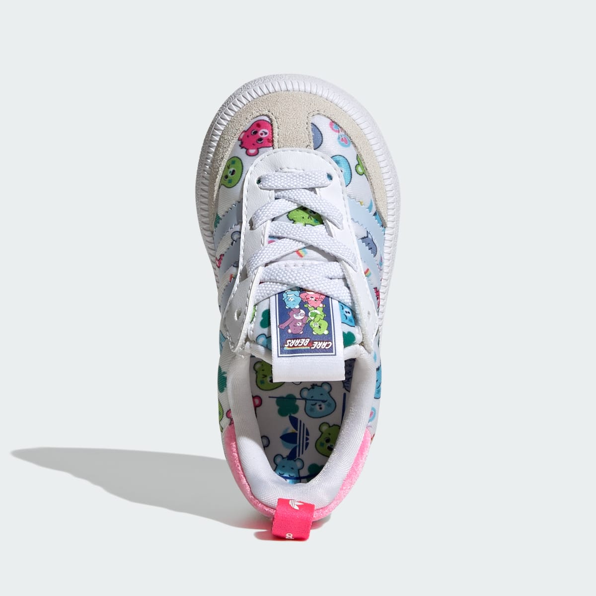 Adidas Kids' ADIDAS CARE BEARS SAMBA QUICKON SHOES - Cloud White / Crystal Sky / Crystal White - Image 2