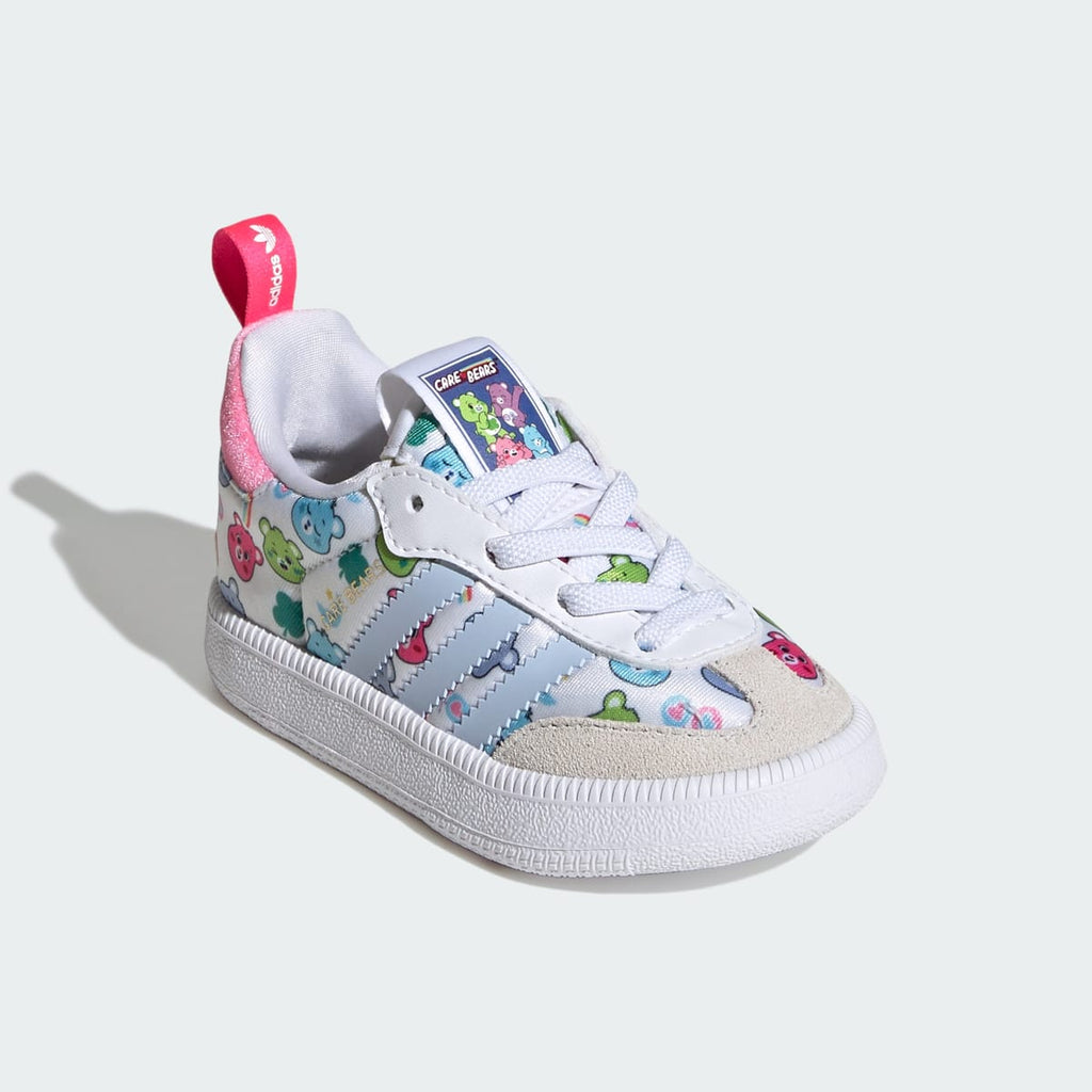 Adidas Kids' ADIDAS CARE BEARS SAMBA QUICKON SHOES - Cloud White / Crystal Sky / Crystal White - Image 4