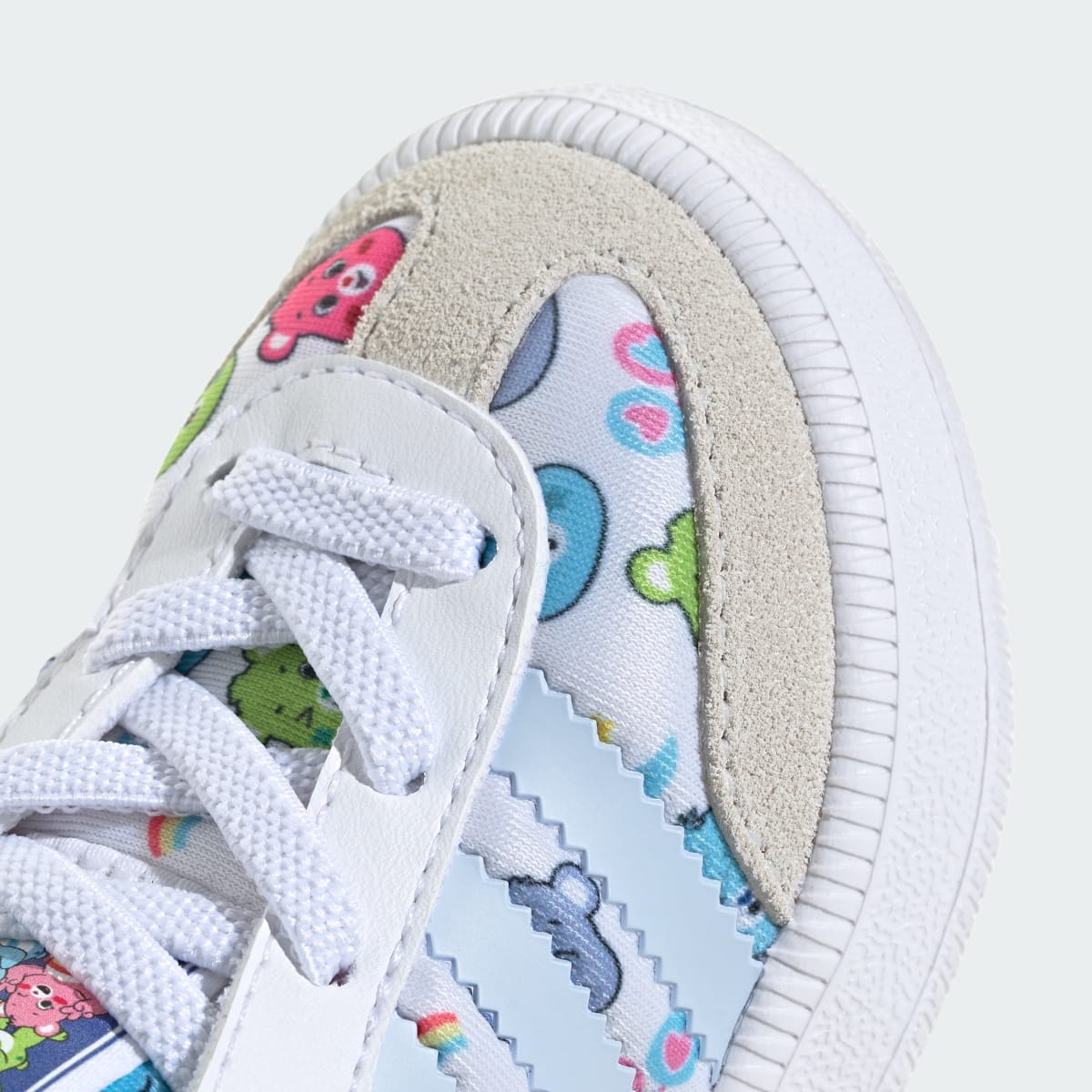 Adidas Kids' ADIDAS CARE BEARS SAMBA QUICKON SHOES - Cloud White / Crystal Sky / Crystal White - Image 8
