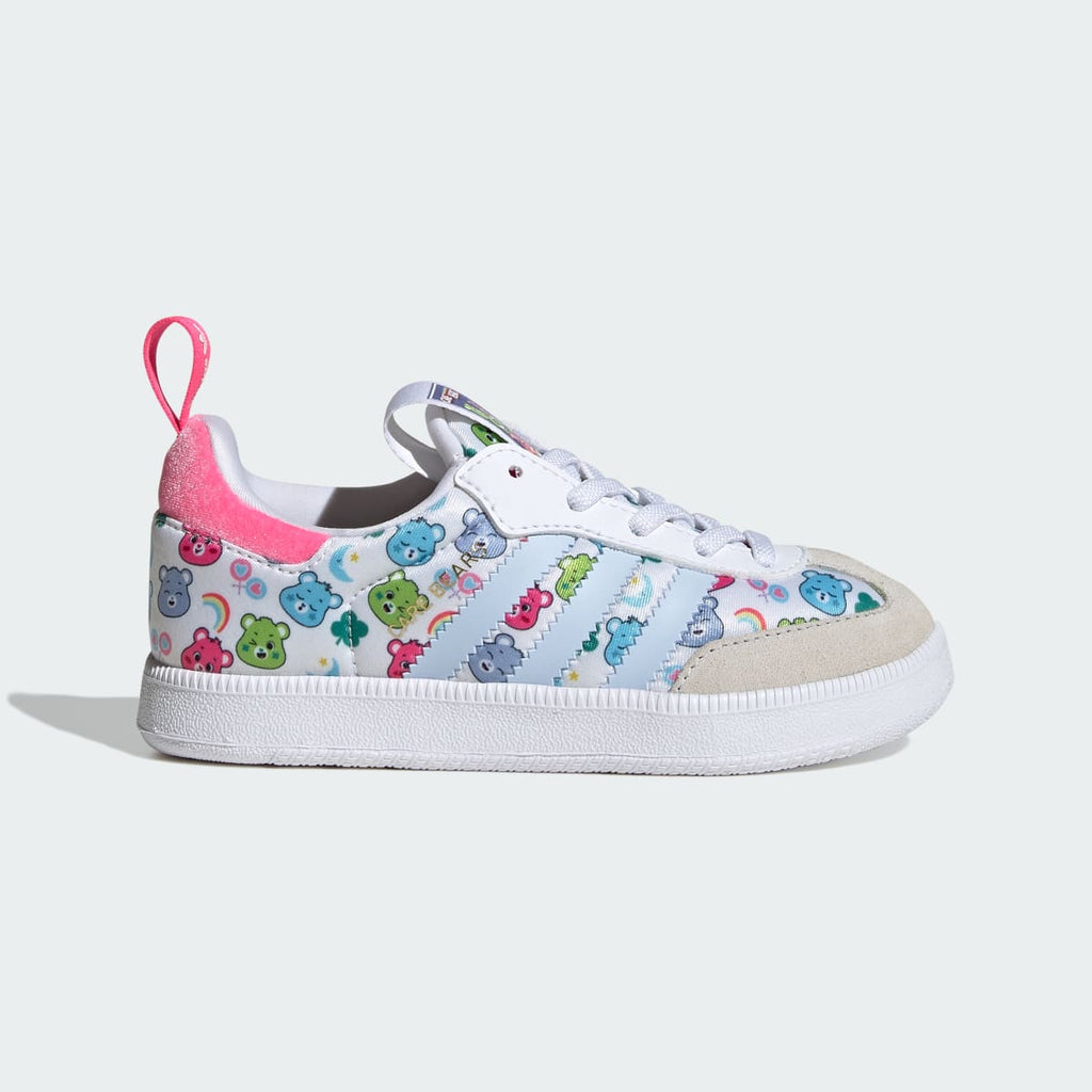 Adidas Kids' ADIDAS CARE BEARS SAMBA QUICKON SHOES - Cloud White / Crystal Sky / Crystal White - Image 1