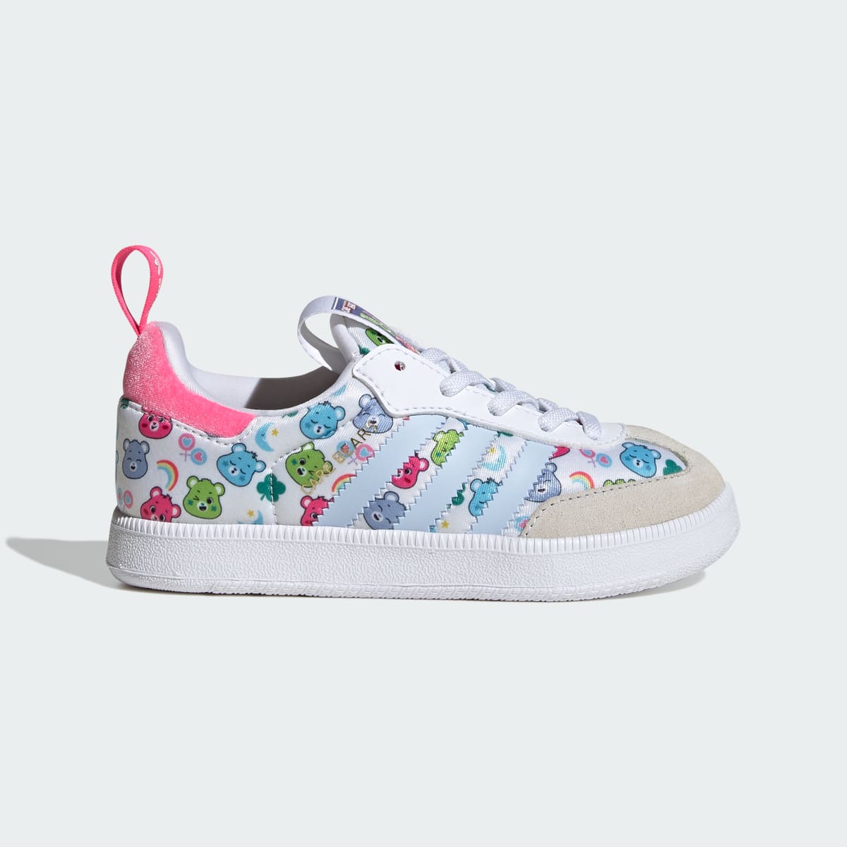 Adidas Kids' ADIDAS CARE BEARS SAMBA QUICKON SHOES - Cloud White / Crystal Sky / Crystal White - Image 1