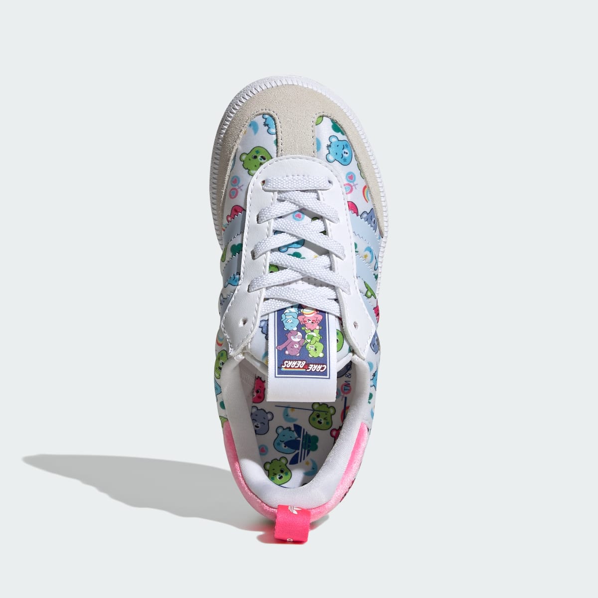Adidas Kids' ADIDAS CARE BEARS SAMBA QUICKON SHOES - Cloud White / Crystal Sky / Crystal White - Image 2