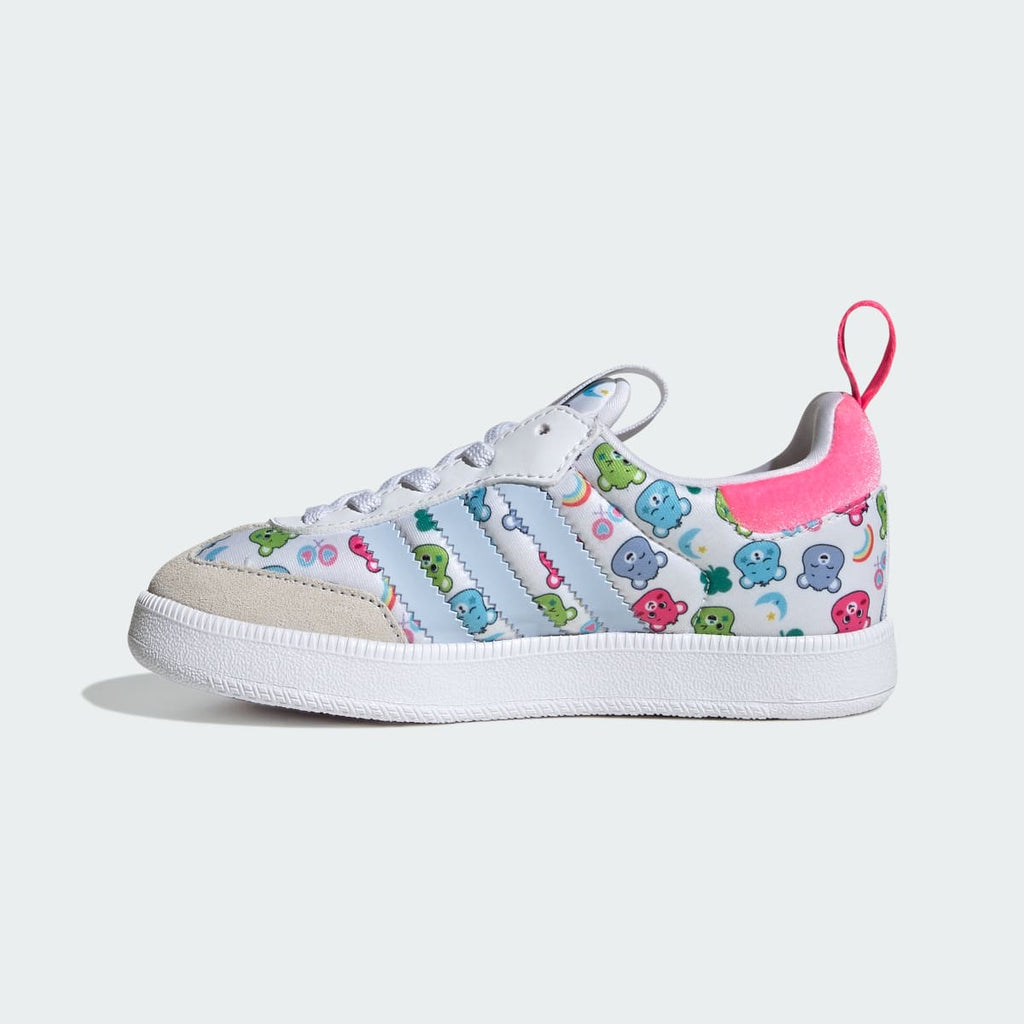 Adidas Kids' ADIDAS CARE BEARS SAMBA QUICKON SHOES - Cloud White / Crystal Sky / Crystal White - Image 6