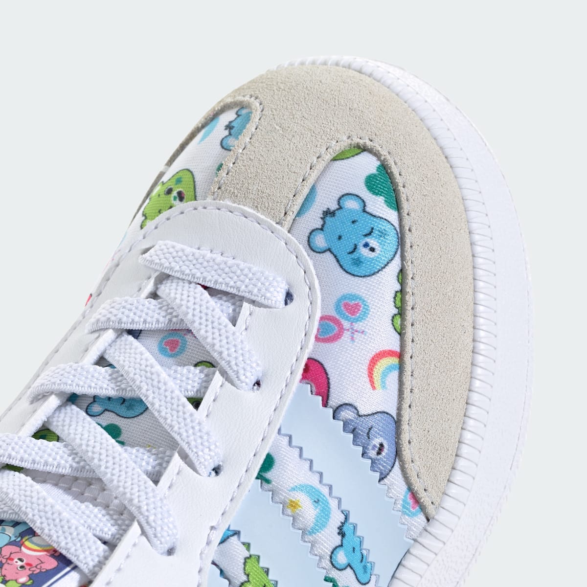 Adidas Kids' ADIDAS CARE BEARS SAMBA QUICKON SHOES - Cloud White / Crystal Sky / Crystal White - Image 8