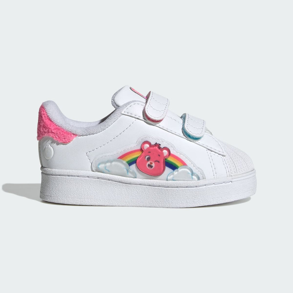 Adidas Kids' ADIDAS CARE BEARS SUPERSTAR LED LIGHTS COMFORT CLOSURE SHOES - Cloud White / Lucid Pink / Bliss Pink - Image 1