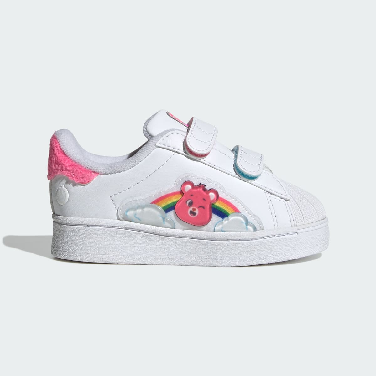 Adidas Kids' ADIDAS CARE BEARS SUPERSTAR LED LIGHTS COMFORT CLOSURE SHOES - Cloud White / Lucid Pink / Bliss Pink - Image 1