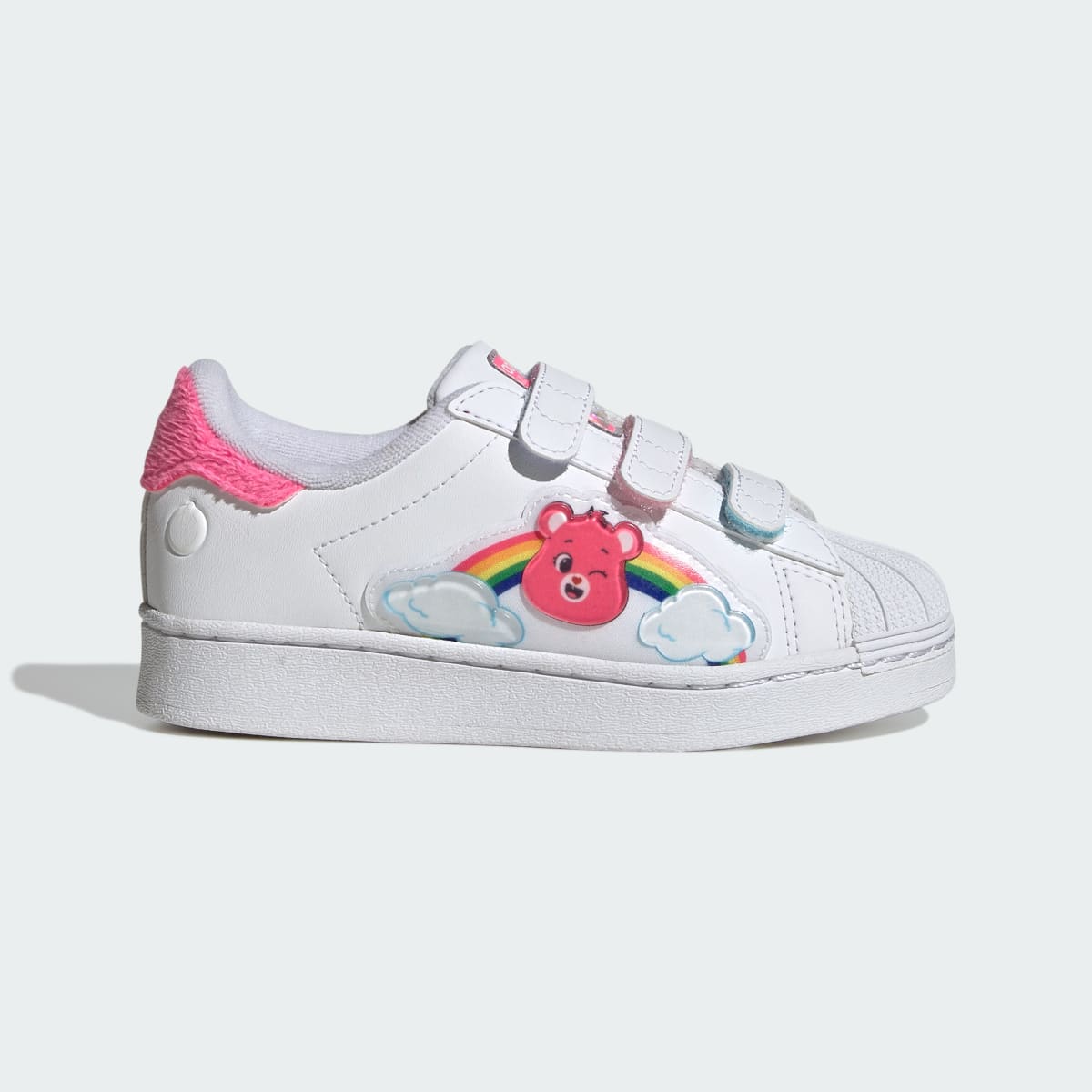 Adidas Kids' ADIDAS CARE BEARS SUPERSTAR LED LIGHTS COMFORT CLOSURE SHOES - Cloud White / Lucid Pink / Bliss Pink - Image 1