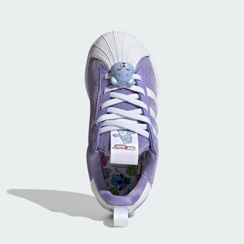 Adidas Kids' ADIDAS CARE BEARS SUPERSTAR QUICKON SHOES - Light Purple / Cloud White / Core Black - Image 2