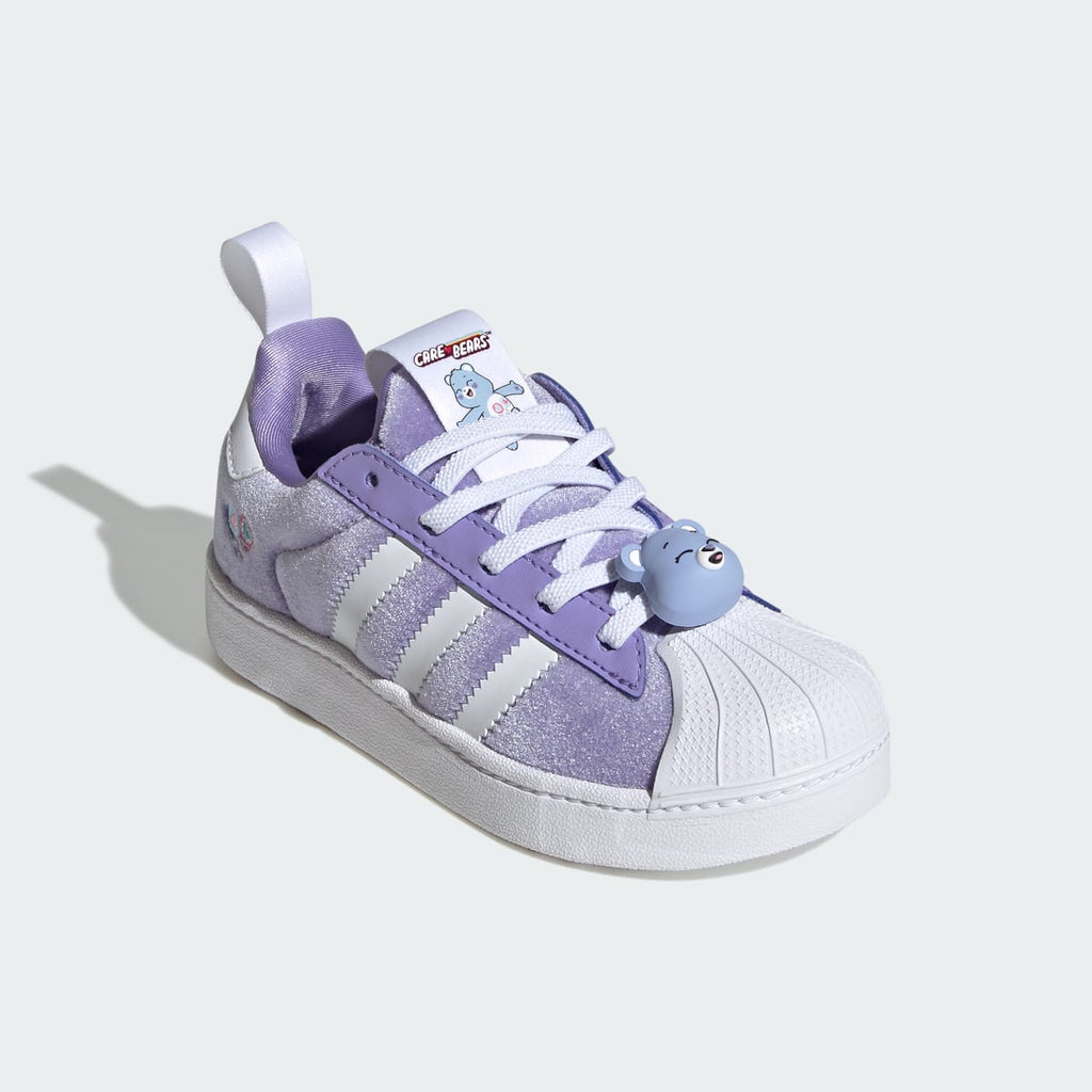 Adidas Kids' ADIDAS CARE BEARS SUPERSTAR QUICKON SHOES - Light Purple / Cloud White / Core Black - Image 4