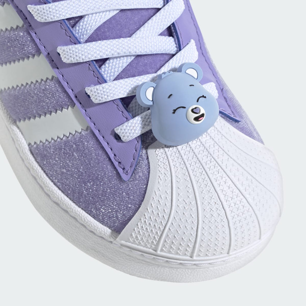 Adidas Kids' ADIDAS CARE BEARS SUPERSTAR QUICKON SHOES - Light Purple / Cloud White / Core Black - Image 8