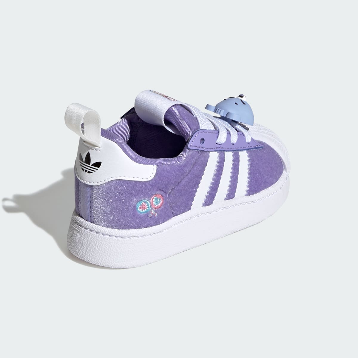 Adidas Kids' ADIDAS CARE BEARS SUPERSTAR QUICKON SHOES - Light Purple / Cloud White / Core Black - Image 5