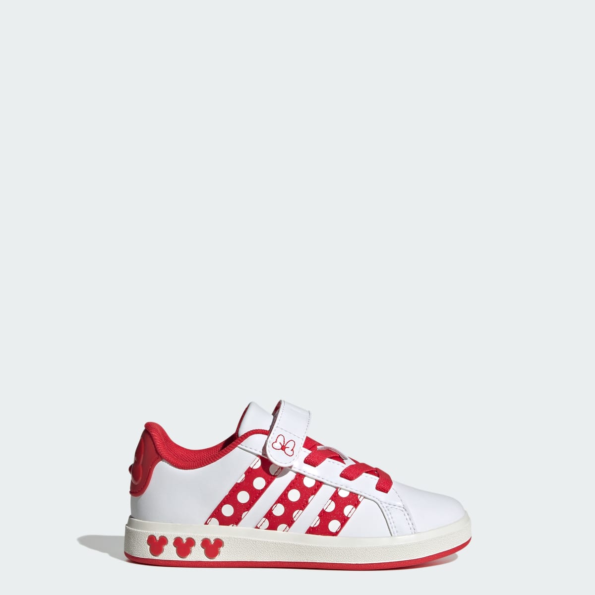 Adidas Kids' ADIDAS DISNEY MINNIE MOUSE GRAND COURT SHOES KIDS - Cloud White / Pure Ruby / Off White - Image 1
