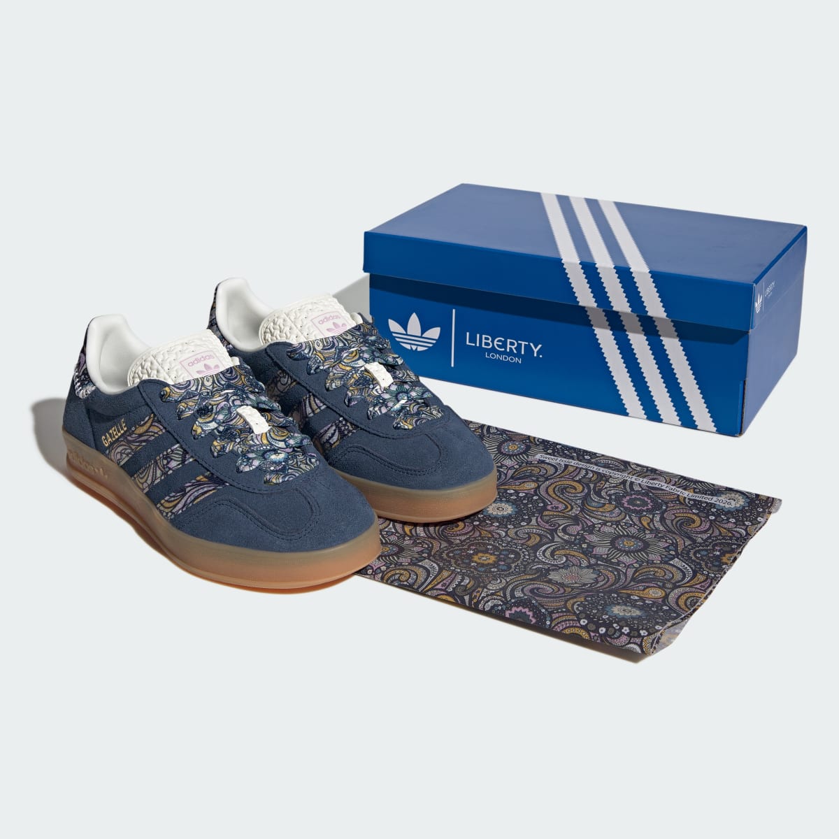 Adidas Kids' ADIDAS LIBERTY GAZELLE INDOOR SHOES - Night Indigo / Orchid Fusion / Gum - Image 7