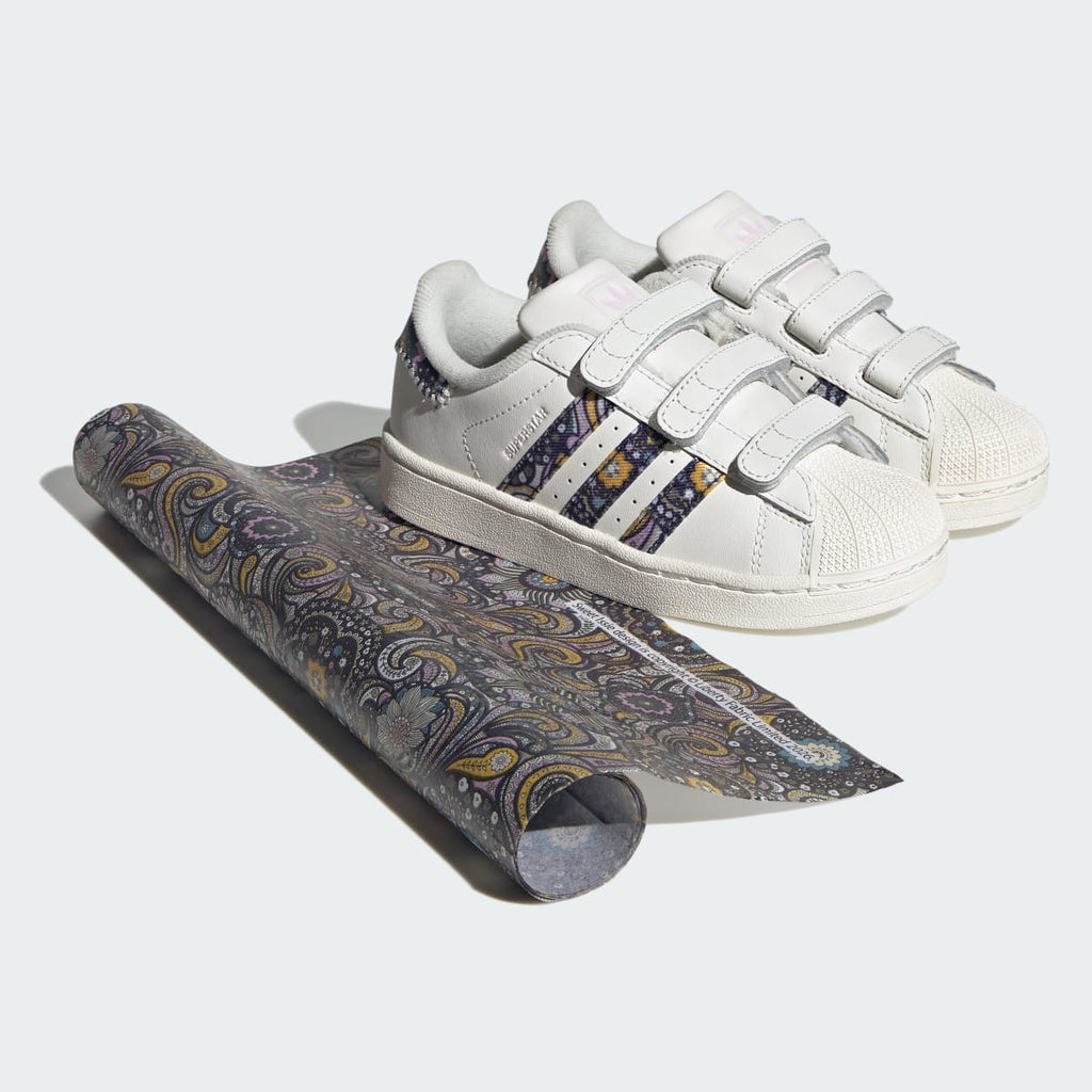 Adidas Kids' ADIDAS LIBERTY LONDON ADIDAS SUPERSTAR II COMFORT CLOSURE SHOES - Core White / Orchid Fusion / Gum - Image 2