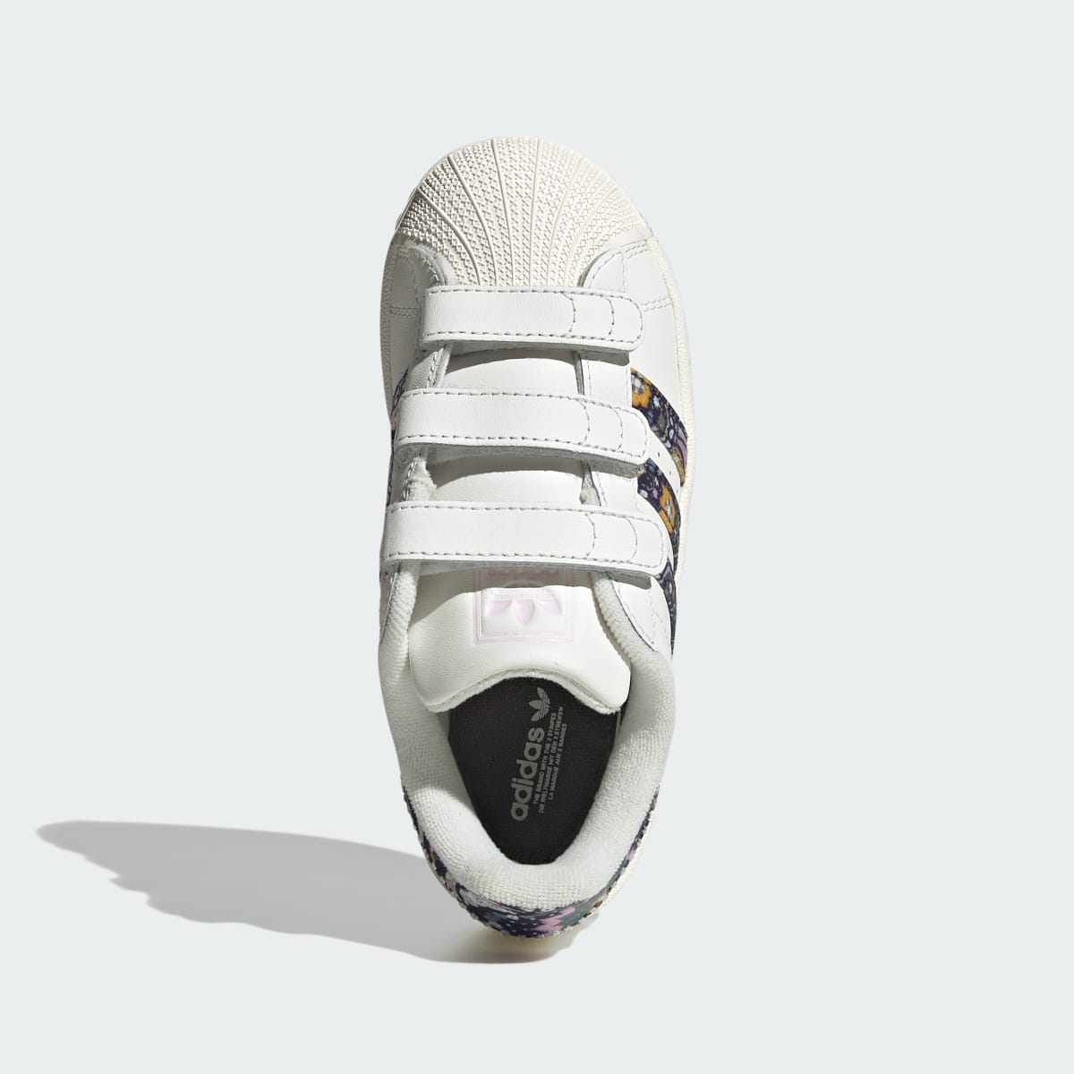 Adidas Kids' ADIDAS LIBERTY LONDON ADIDAS SUPERSTAR II COMFORT CLOSURE SHOES - Core White / Orchid Fusion / Gum - Image 3