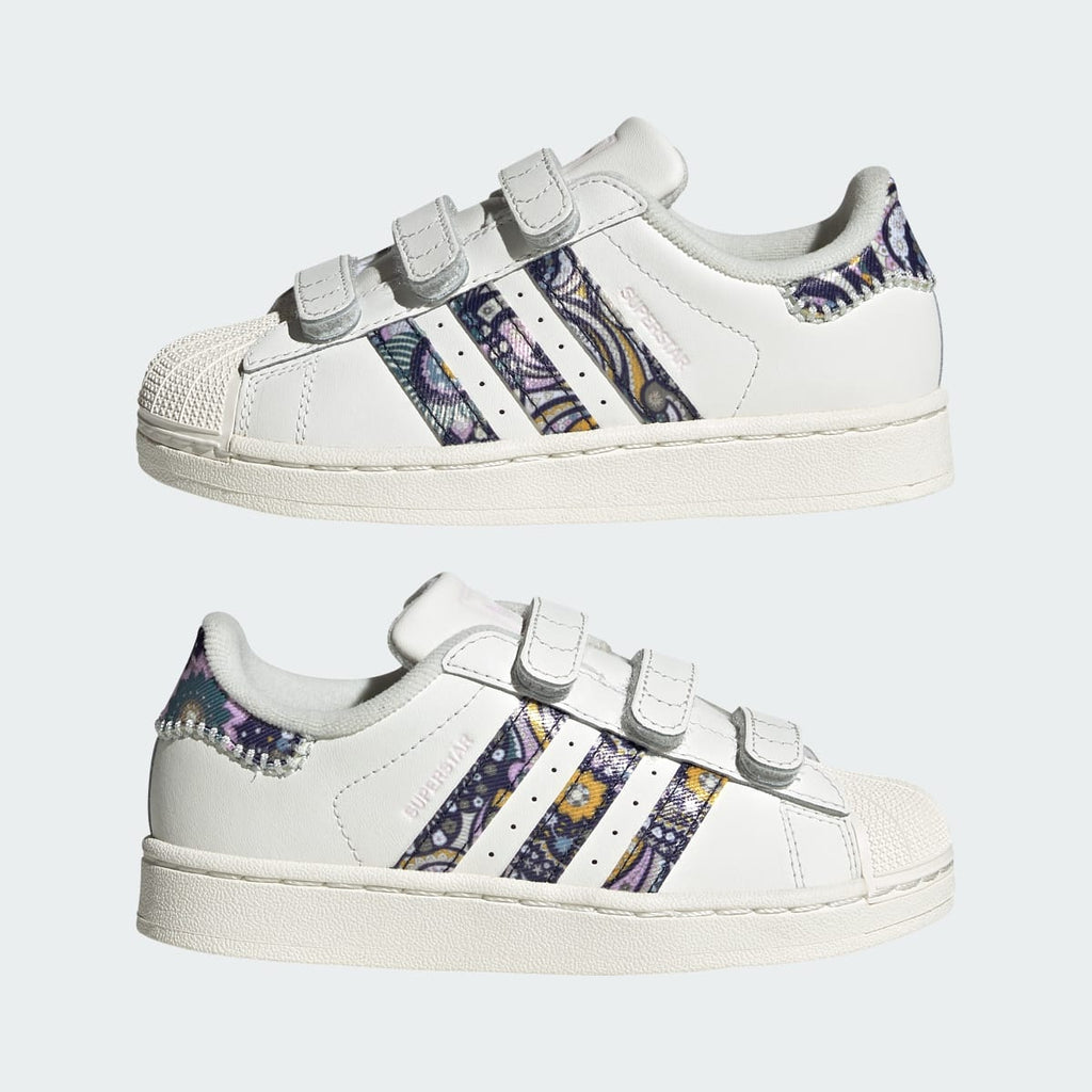 Adidas Kids' ADIDAS LIBERTY LONDON ADIDAS SUPERSTAR II COMFORT CLOSURE SHOES - Core White / Orchid Fusion / Gum - Image 8