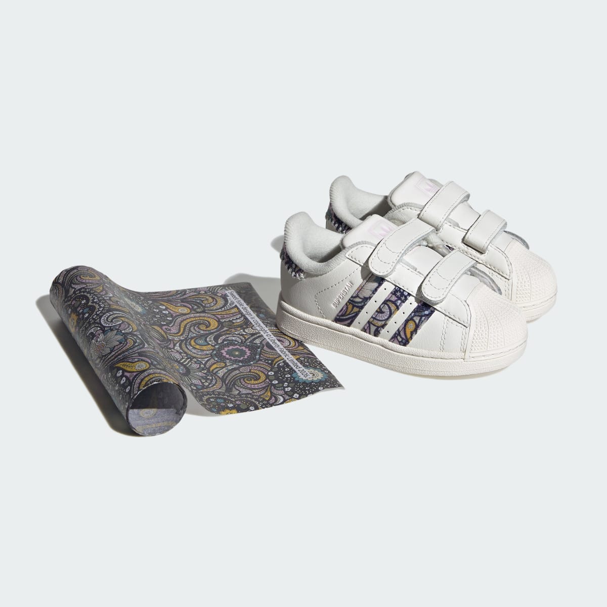 Adidas Kids' ADIDAS LIBERTY LONDON SUPERSTAR II COMFORT CLOSURE SHOES - Core White / Orchid Fusion / Gum - Image 2