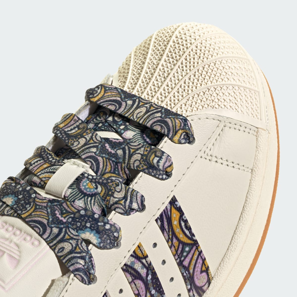 Adidas Kids' ADIDAS LIBERTY LONDON SUPERSTAR II SHOES - Core White / Orchid Fusion / Gum - Image 9