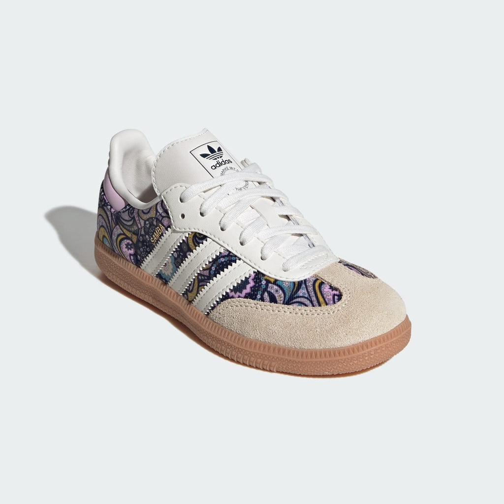 Adidas Kids' ADIDAS LIBERTY SAMBA OG LACE SHOES - Core White / Orchid Fusion / Gum - Image 6