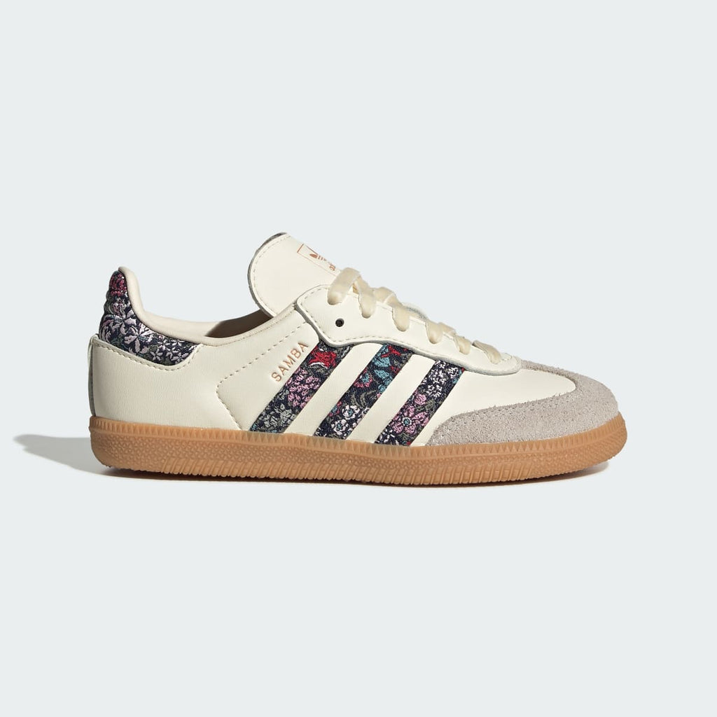 Adidas Kids' ADIDAS LIBERTY SAMBA OG LACE SHOES - Cream White / Supplier Colour / Talc - Image 1