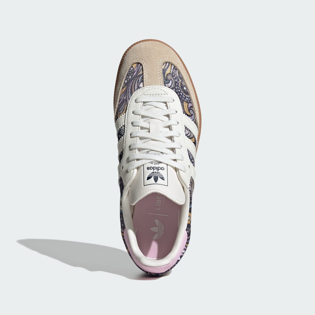 Adidas Kids' ADIDAS LIBERTY SAMBA OG SHOES - Core White / Orchid Fusion / Gum - Image 2