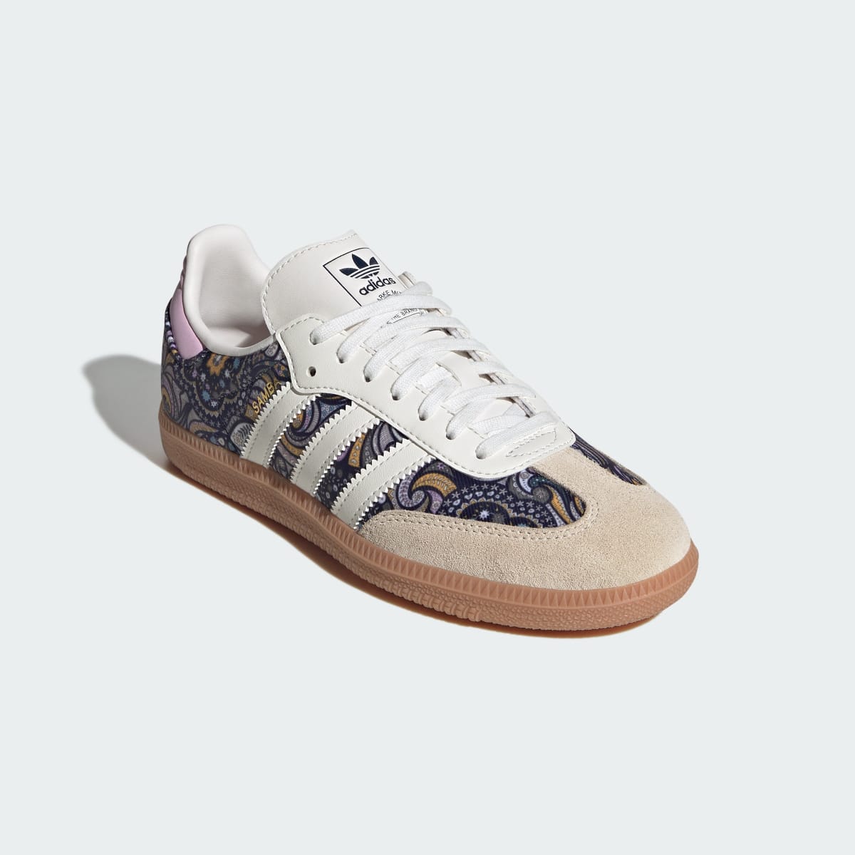 Adidas Kids' ADIDAS LIBERTY SAMBA OG SHOES - Core White / Orchid Fusion / Gum - Image 4