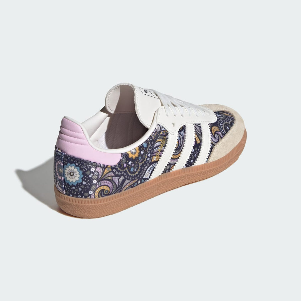 Adidas Kids' ADIDAS LIBERTY SAMBA OG SHOES - Core White / Orchid Fusion / Gum - Image 5