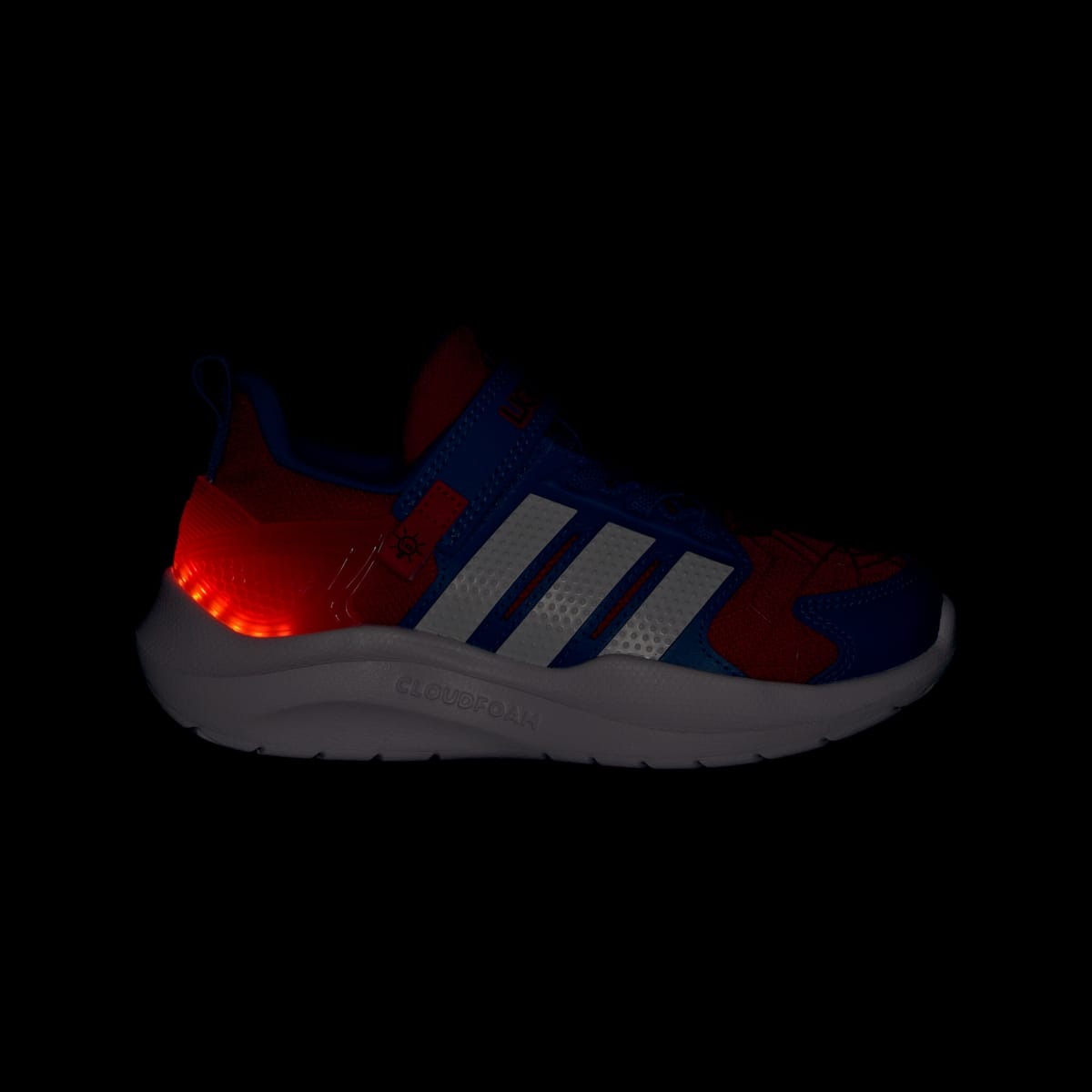 Adidas Kids' ADIDAS MARVEL LIGHTORAMA SPIDER-MAN SHOES CHILDREN - Better Scarlet / Cloud White / Bright Royal - Image 3