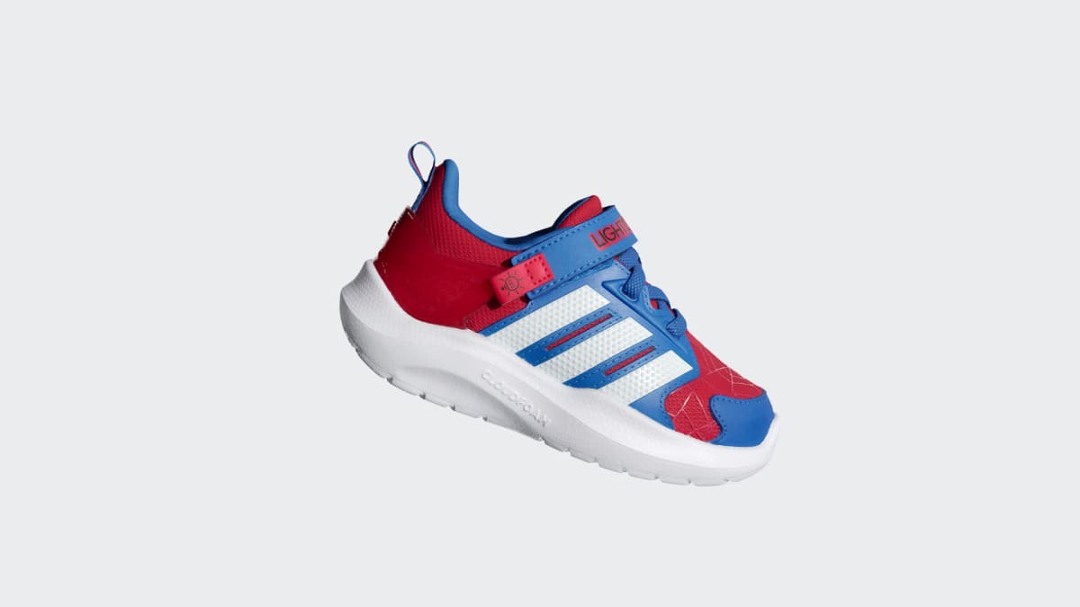 Adidas Kids' ADIDAS MARVEL LIGHTORAMA SPIDER-MAN SHOES INFANTS - Better Scarlet / Cloud White / Bright Royal - Image 2