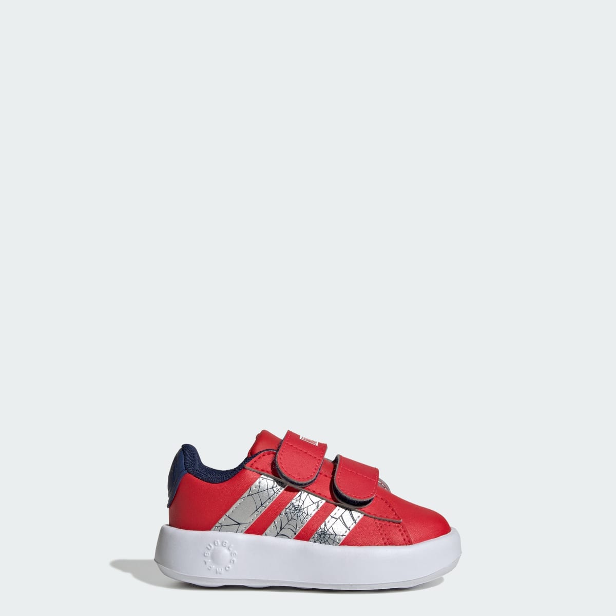 Adidas Kids' ADIDAS MARVEL SPIDER-MAN GRAND COURT SHOES INFANTS - Pure Ruby / Silver Metallic / Dark Blue - Image 1