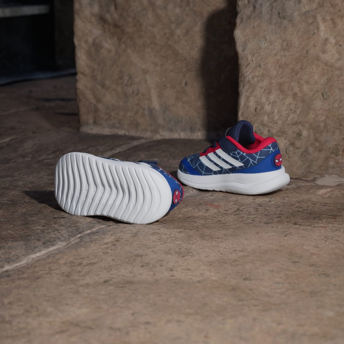 Adidas Kids' ADIDAS MARVEL SPIDER-MAN RUNFALCON 6 SHOES INFANT - Dark Blue / Cloud White / Pure Ruby - Image 4