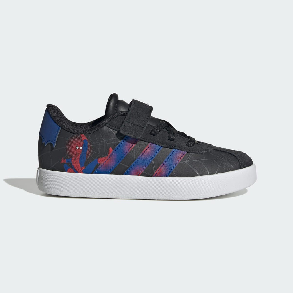 Adidas Kids' ADIDAS MARVEL SPIDER-MAN VL COURT 3.0 SHOES CHILDREN - Core Black / Royal Blue / Violet - Image 1