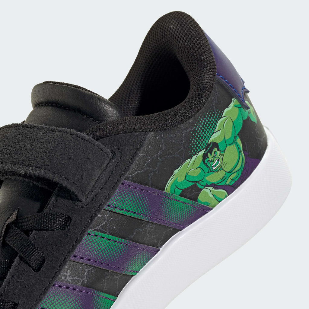 Adidas Kids' ADIDAS MARVEL SPIDER-MAN VL COURT 3.0 SHOES CHILDREN - Core Black / Royal Blue / Violet - Image 9