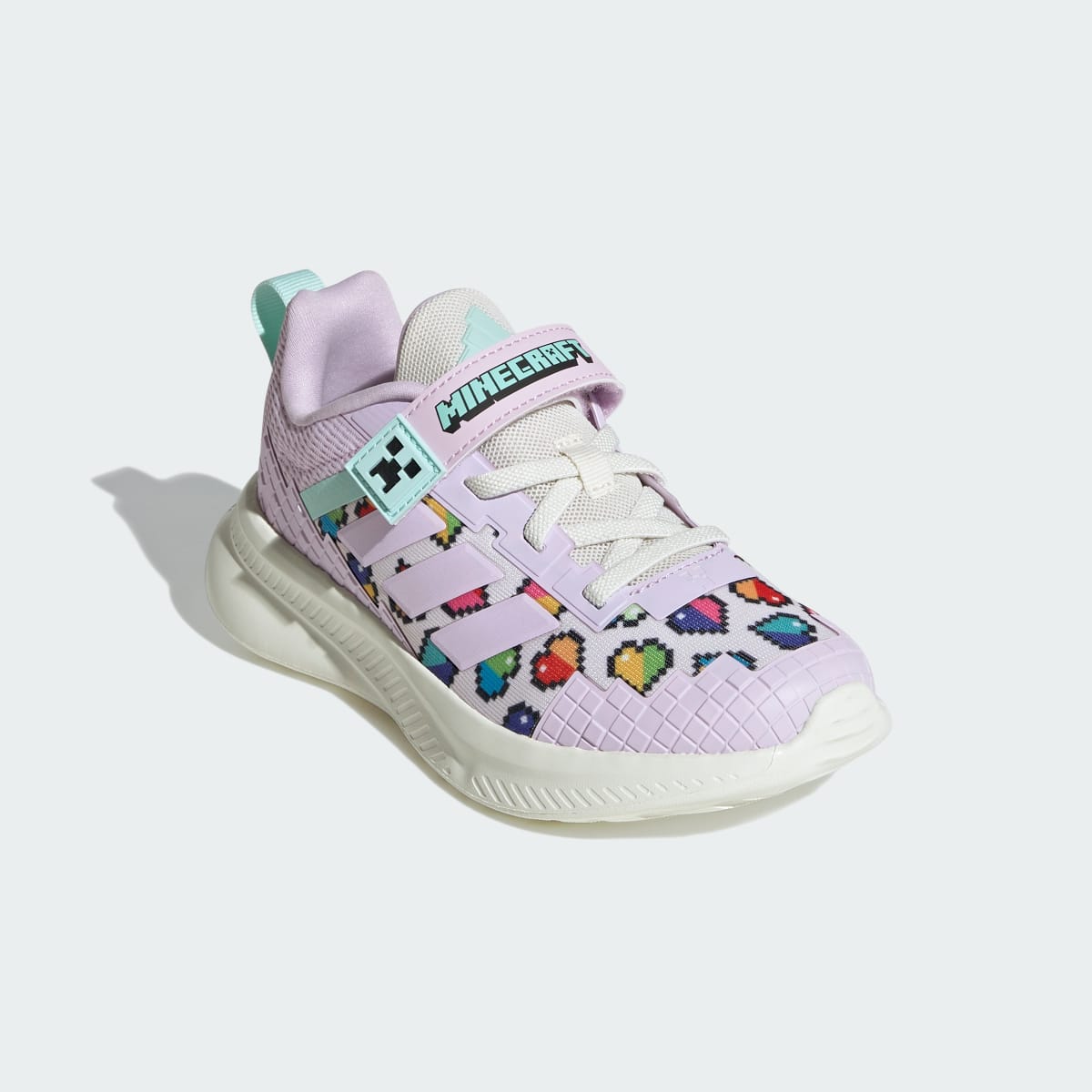 Adidas Kids' ADIDAS MINECRAFT FORTARUN 4.0 SHOES CHILDREN - Ice Lavender / Ice Lavender / Semi Flash Aqua - Image 4
