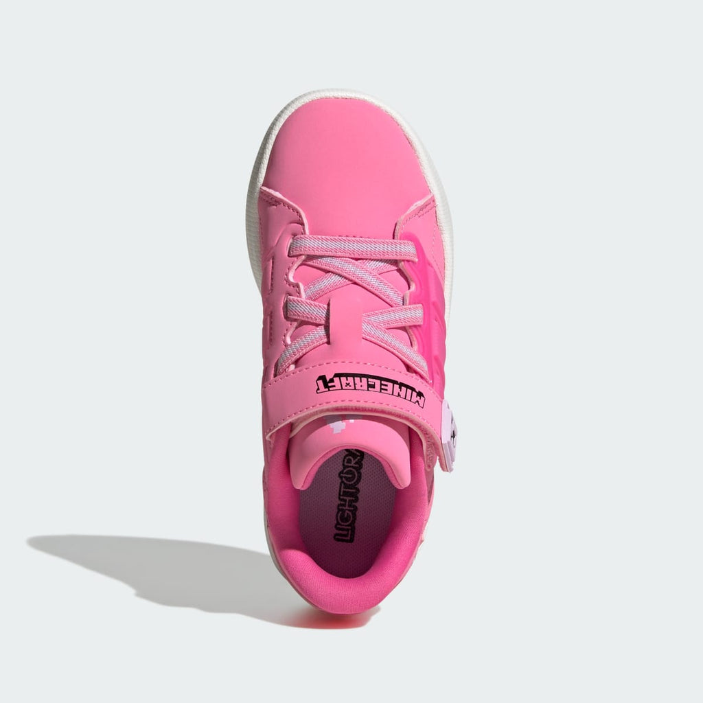 Adidas Kids' ADIDAS MINECRAFT LIGHTORAMA COURT SHOES CHILDREN - Bliss Pink / Pulse Magenta / Ice Lavender - Image 3