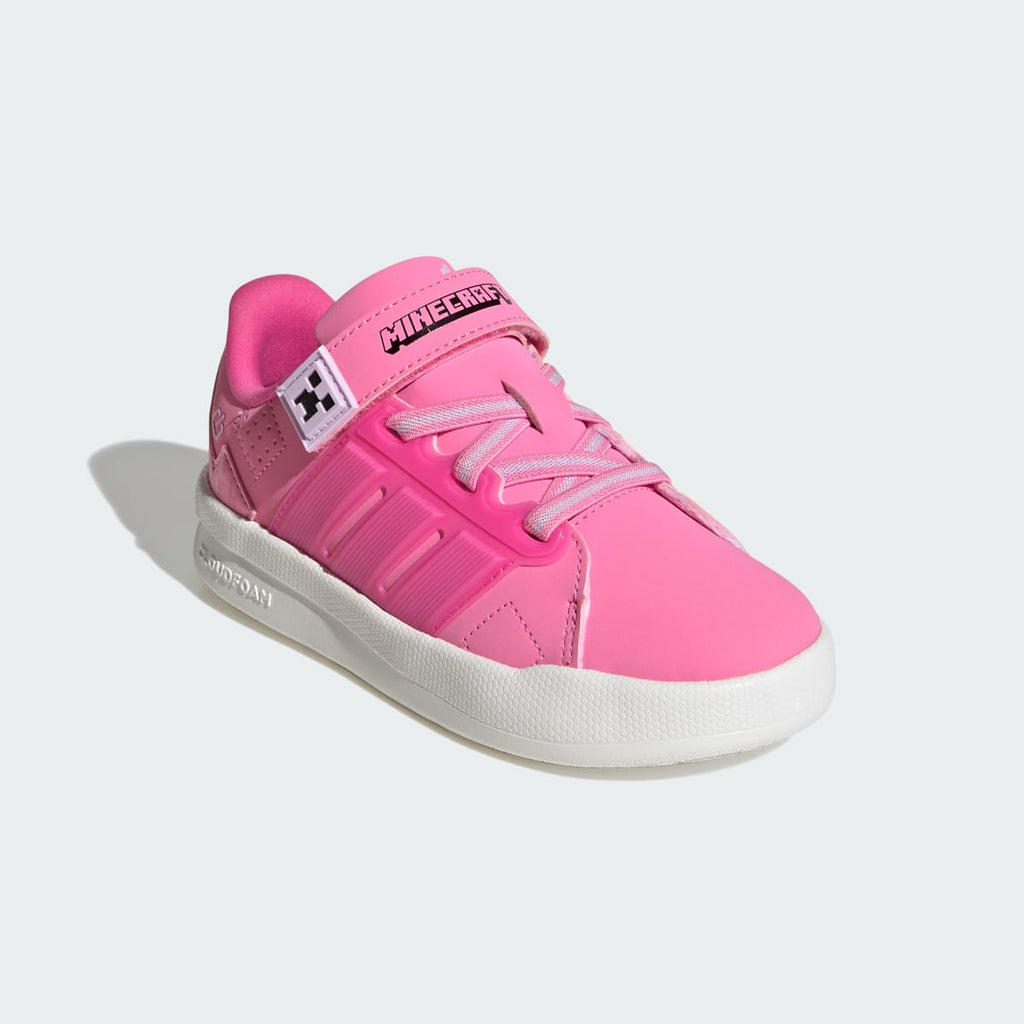 Adidas Kids' ADIDAS MINECRAFT LIGHTORAMA COURT SHOES CHILDREN - Bliss Pink / Pulse Magenta / Ice Lavender - Image 5