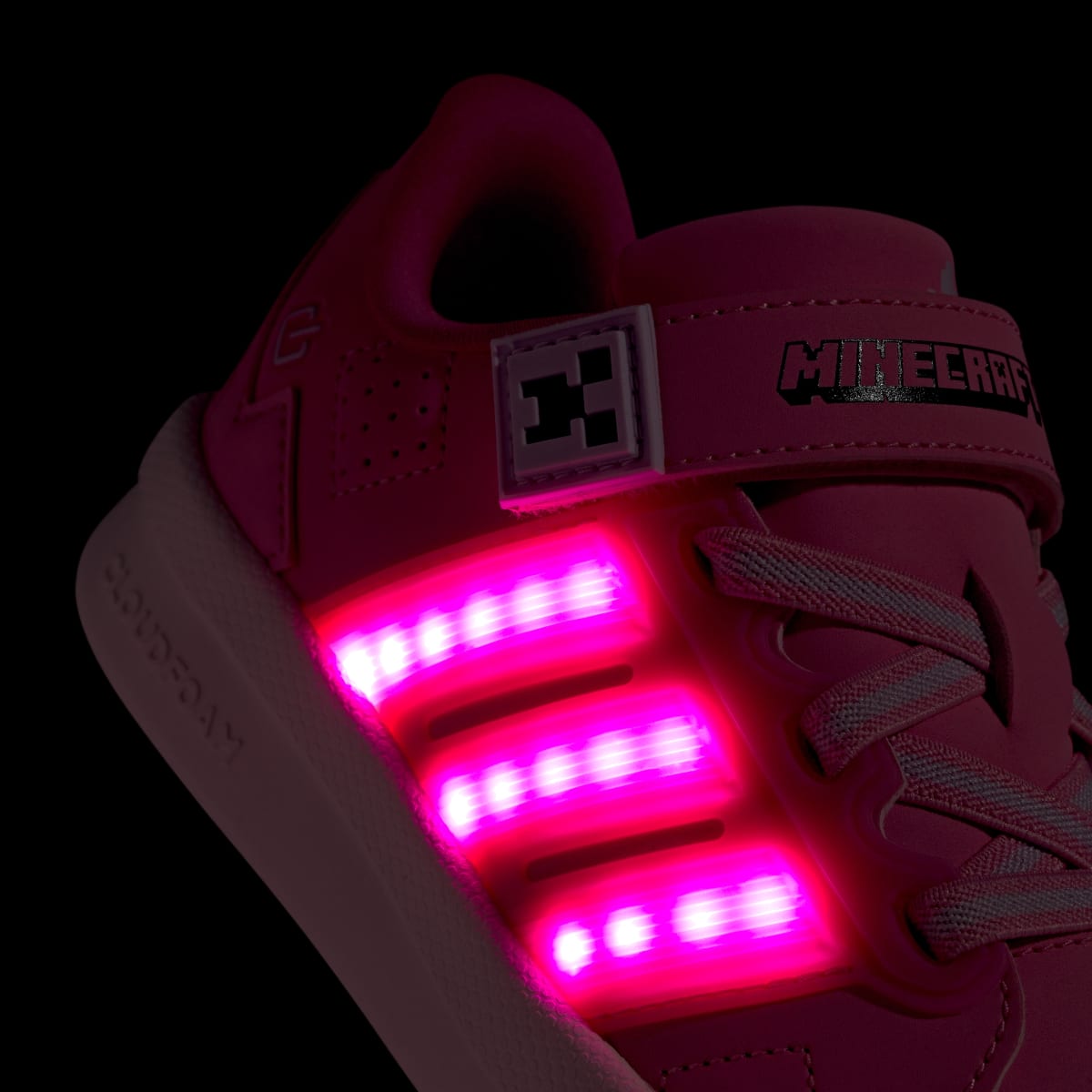Adidas Kids' ADIDAS MINECRAFT LIGHTORAMA COURT SHOES CHILDREN - Bliss Pink / Pulse Magenta / Ice Lavender - Image 9