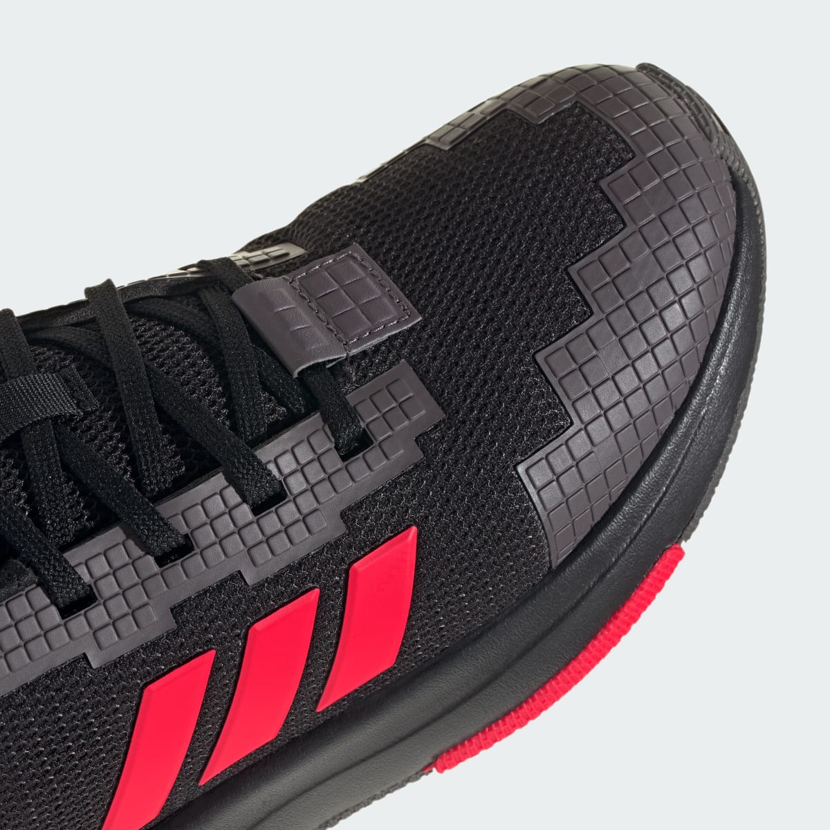 Adidas Kids' ADIDAS MINECRAFT PRO Shoes JUNIOR - Core Black / Lucid Red / Grey Strata - Image 8