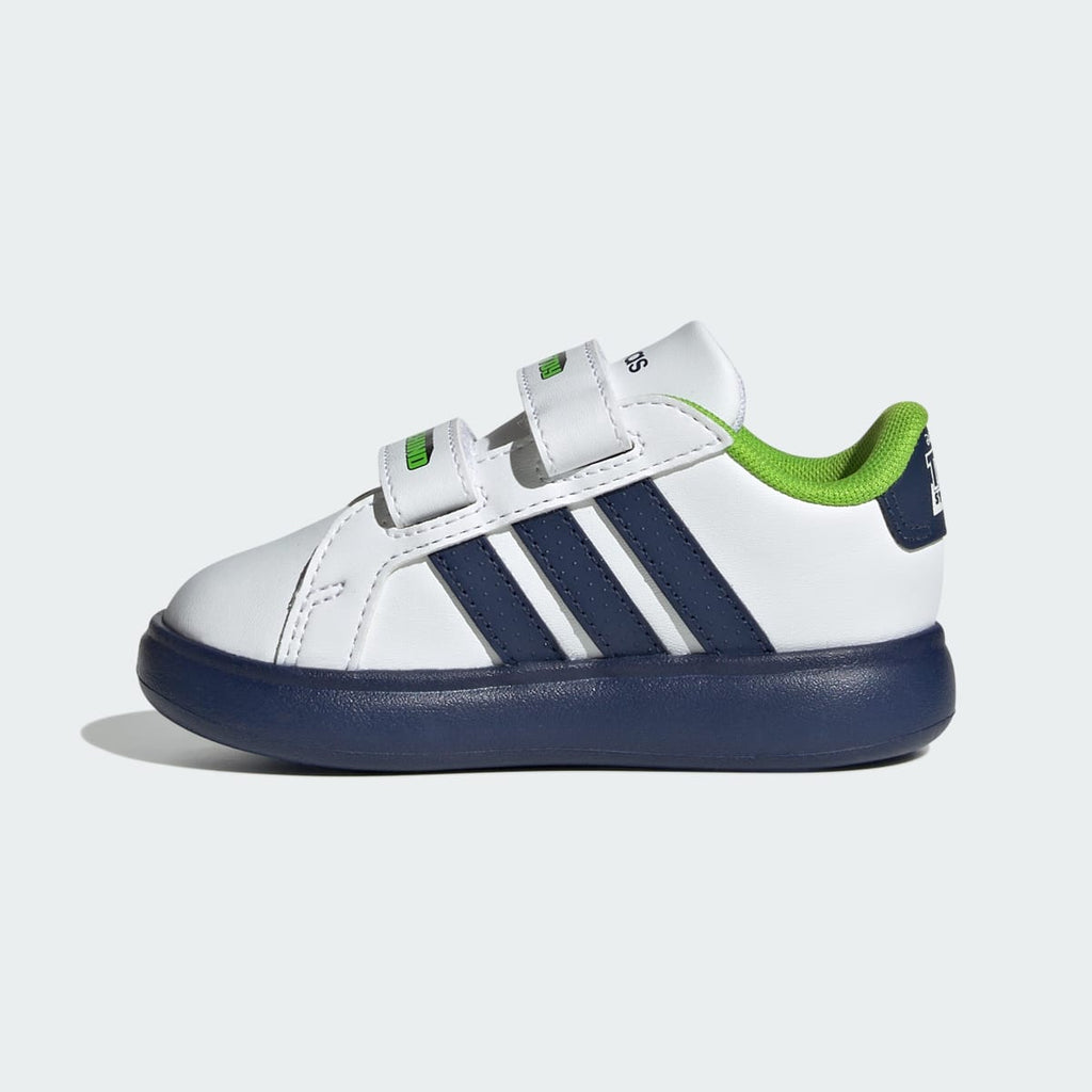 Adidas Kids' ADIDAS PIXAR TOY STORY GRAND COURT 3.0 BUBBLE SHOES INFANTS - Cloud White / Dark Blue / Off White - Image 8