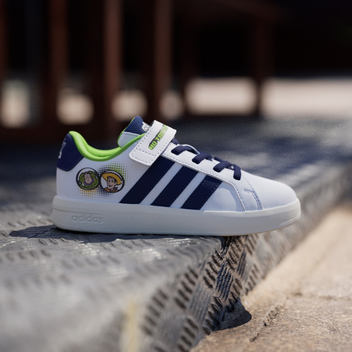 Adidas Kids' ADIDAS PIXAR TOY STORY GRAND COURT SHOES KIDS - Cloud White / Dark Blue / Off White - Image 3